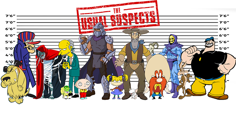 The Usual Suspects - Cartoon Villains